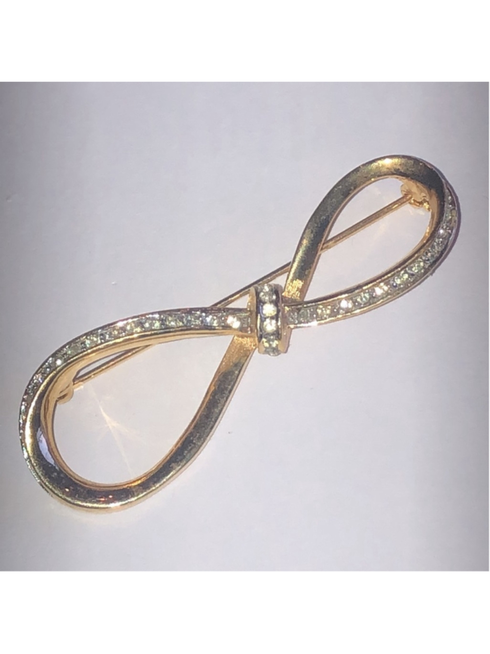 Piscitelli Brand Elegant Vintage Gold Tone Retro Boho Infinity Brooch